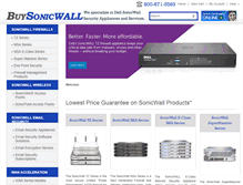 Tablet Screenshot of buysonicwall.net